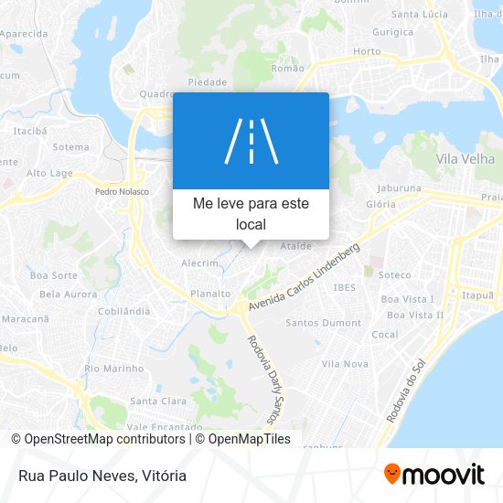 Rua Paulo Neves mapa