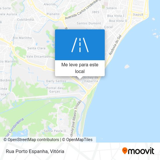 Rua Porto Espanha mapa