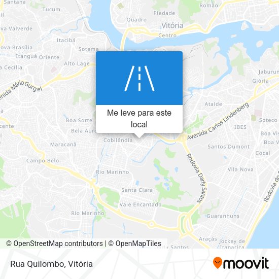 Rua Quilombo mapa