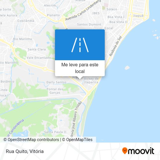 Rua Quito mapa