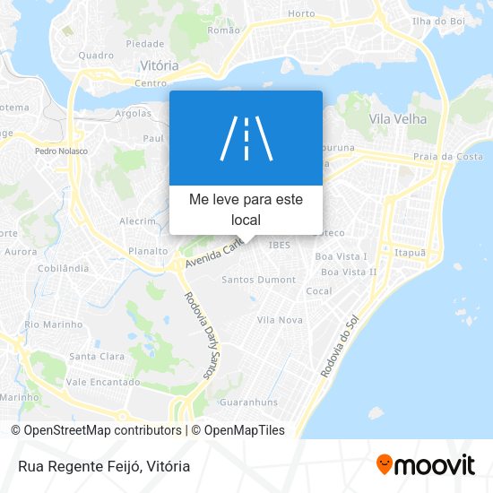 Rua Regente Feijó mapa