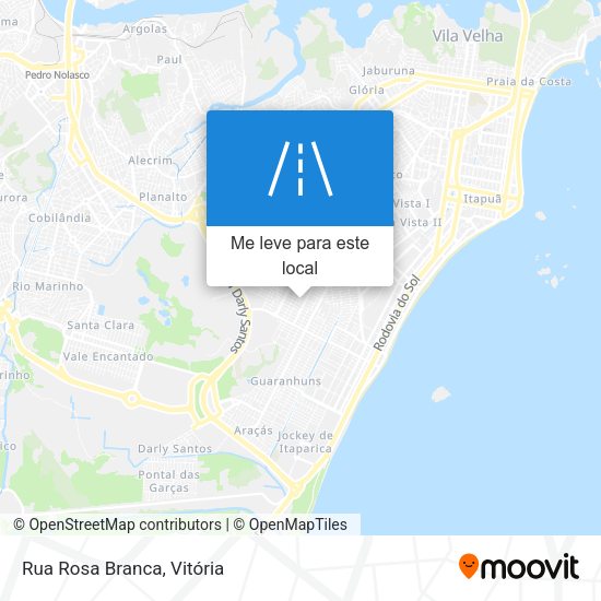 Rua Rosa Branca mapa