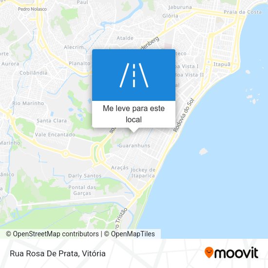 Rua Rosa De Prata mapa