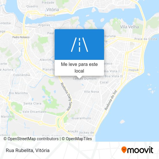 Rua Rubelita mapa