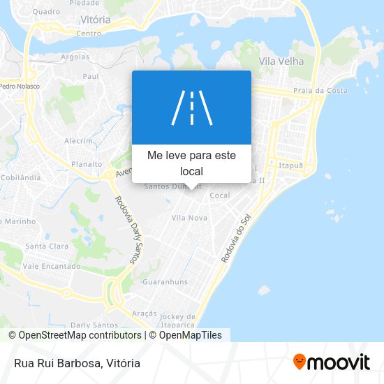 Rua Rui Barbosa mapa