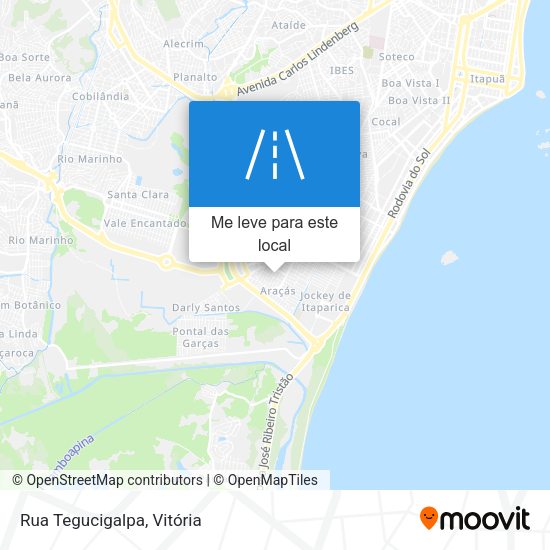 Rua Tegucigalpa mapa