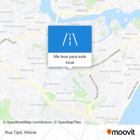 Rua Tipê mapa