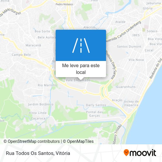 Rua Todos Os Santos mapa