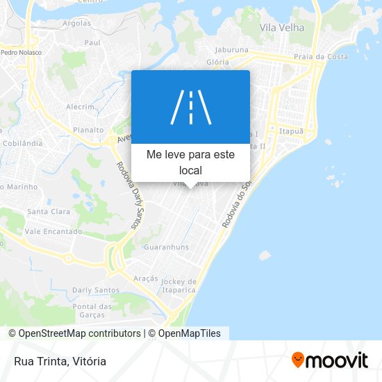 Rua Trinta mapa