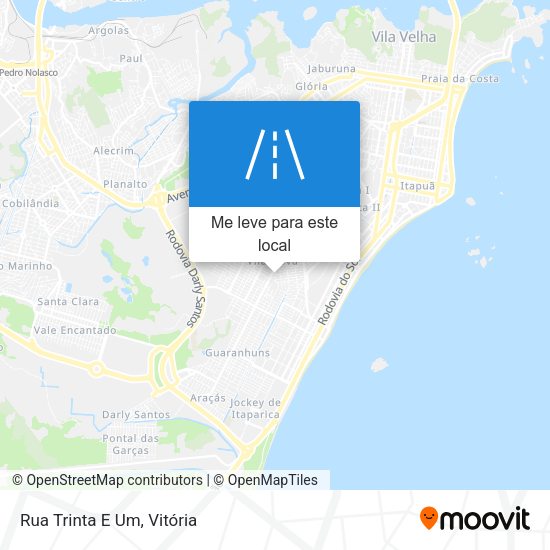 Rua Trinta E Um mapa