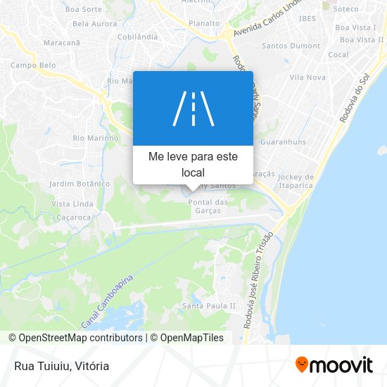 Rua Tuiuiu mapa