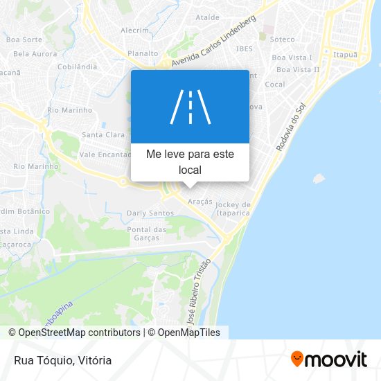 Rua Tóquio mapa