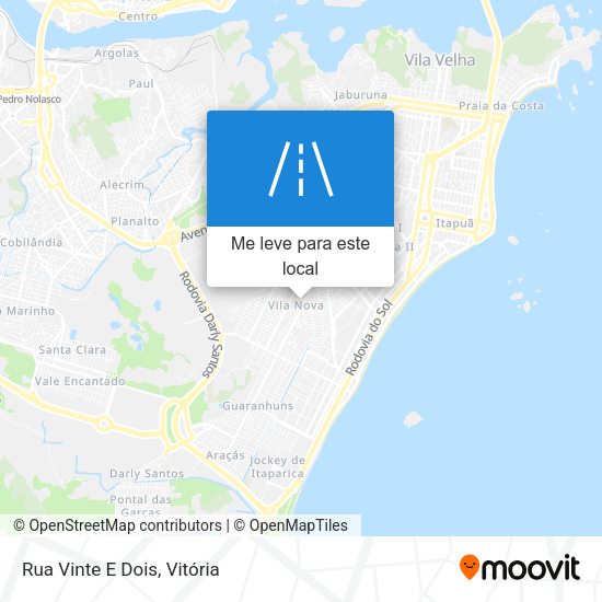 Rua Vinte E Dois mapa