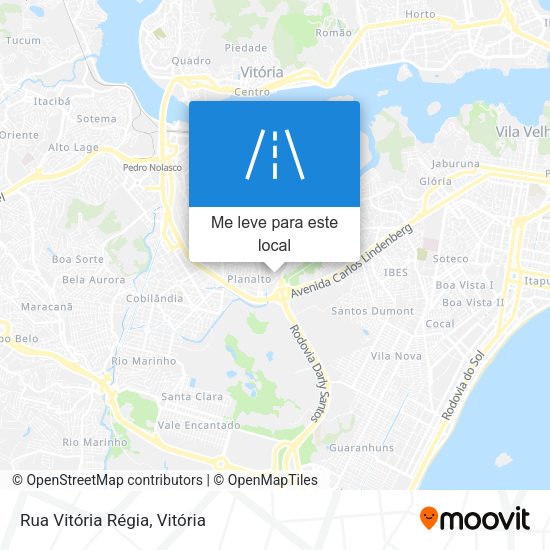 Rua Vitória Régia mapa