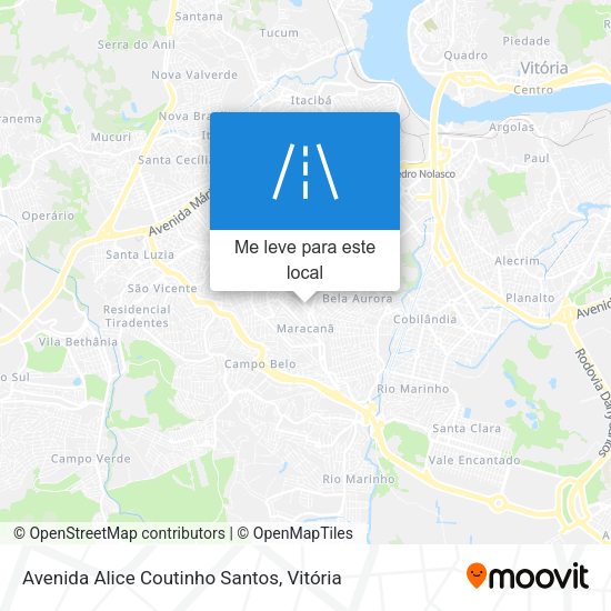 Avenida Alice Coutinho Santos mapa