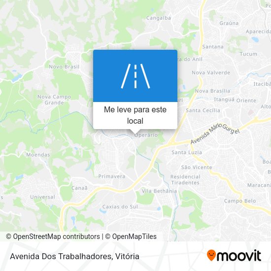 Avenida Dos Trabalhadores mapa