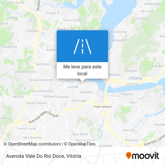 Avenida Vale Do Rio Doce mapa