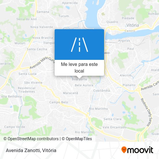 Avenida Zanotti mapa