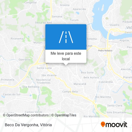 Beco Da Vergonha mapa