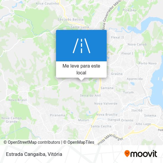 Estrada Cangaiba mapa
