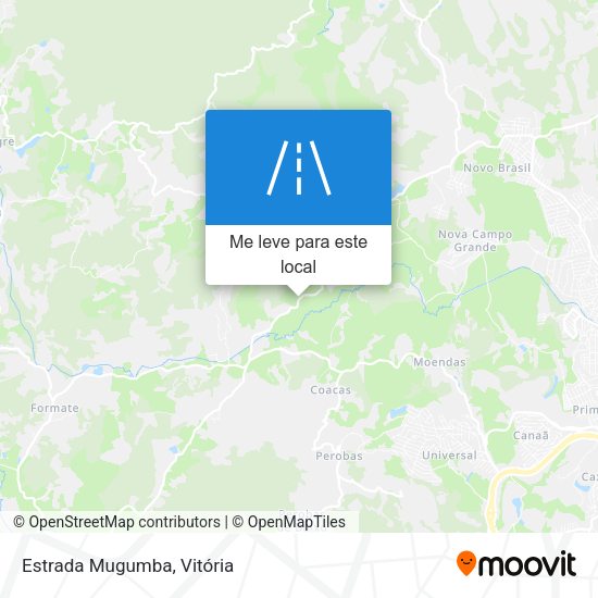 Estrada Mugumba mapa