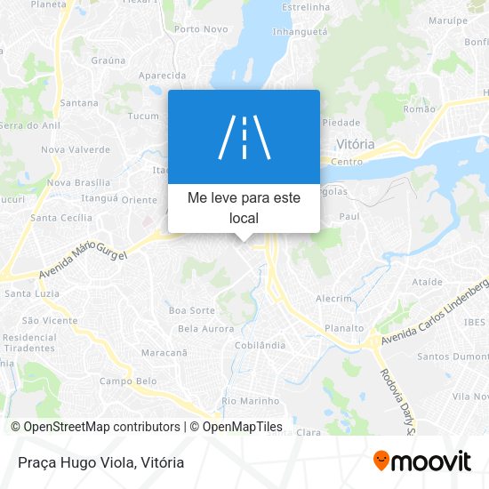 Praça Hugo Viola mapa