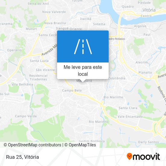 Rua 25 mapa