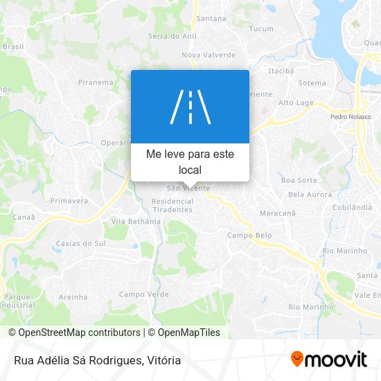 Rua Adélia Sá Rodrigues mapa