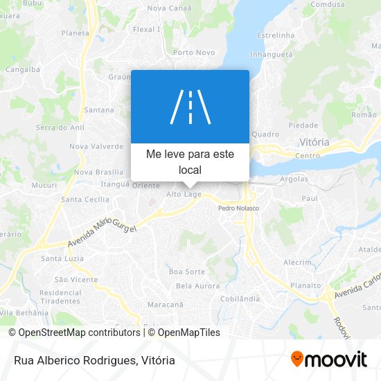 Rua Alberico Rodrigues mapa
