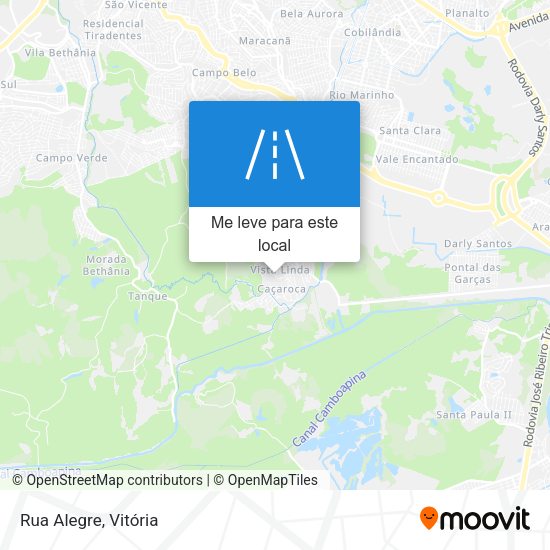 Rua Alegre mapa