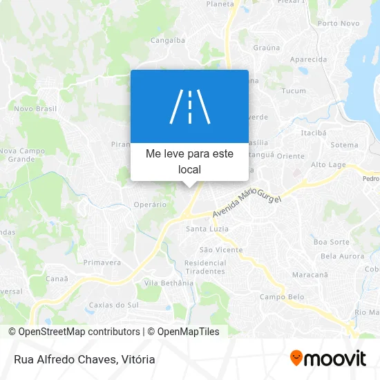 Rua Alfredo Chaves mapa