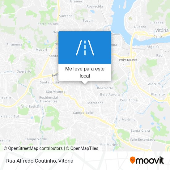 Rua Alfredo Coutinho mapa