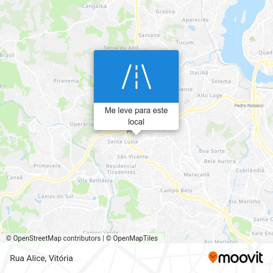 Rua Alice mapa