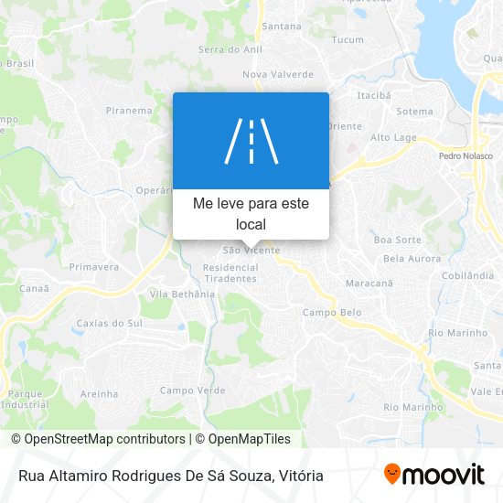 Rua Altamiro Rodrigues De Sá Souza mapa