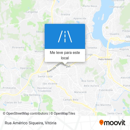 Rua Américo Siqueira mapa