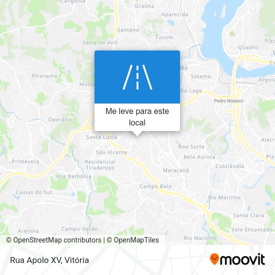 Rua Apolo XV mapa
