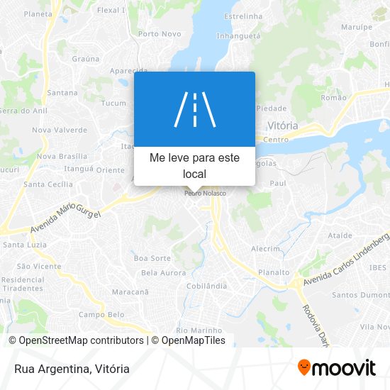 Rua Argentina mapa