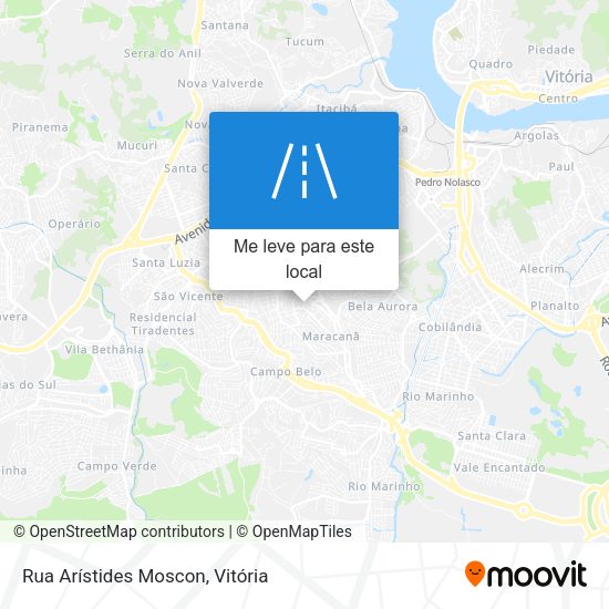 Rua Arístides Moscon mapa