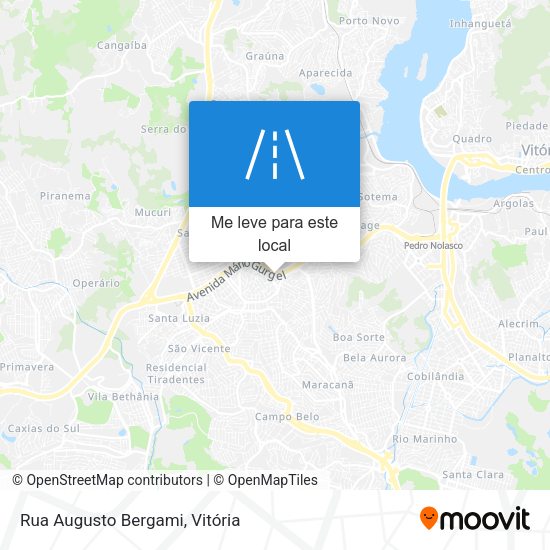 Rua Augusto Bergami mapa