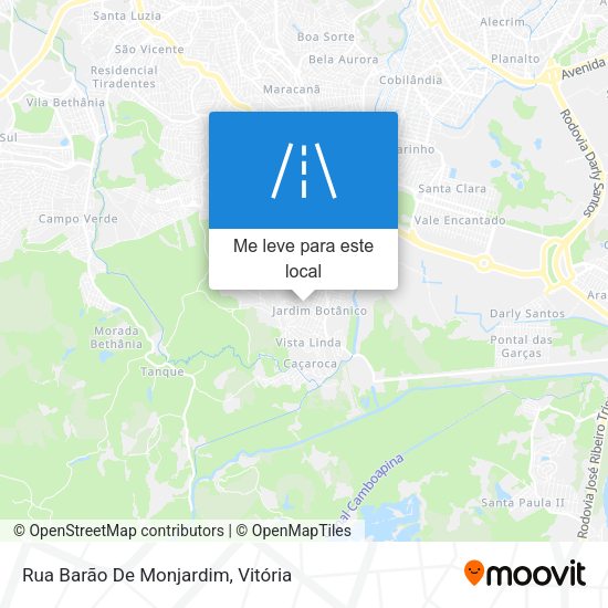 Rua Barão De Monjardim mapa