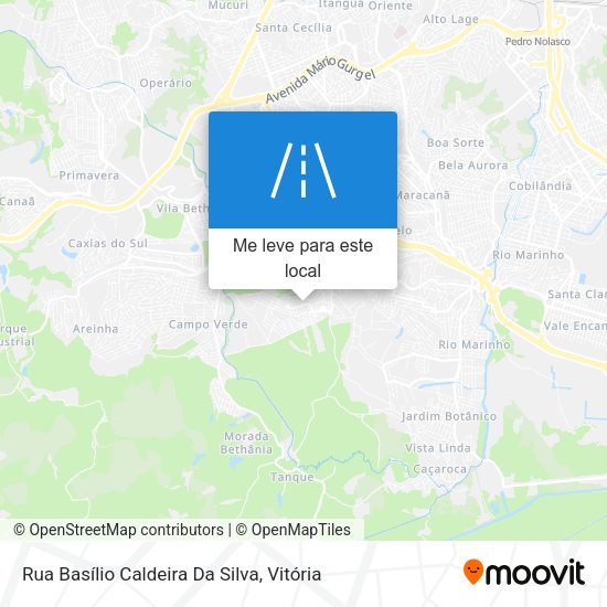 Rua Basílio Caldeira Da Silva mapa
