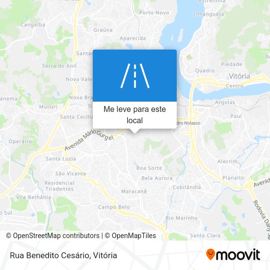 Rua Benedito Cesário mapa