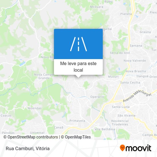 Rua Camburi mapa