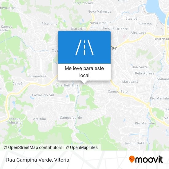 Rua Campina Verde mapa