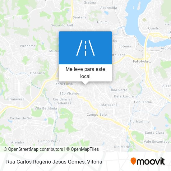 Rua Carlos Rogério Jesus Gomes mapa
