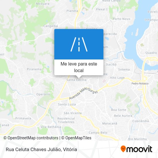 Rua Celuta Chaves Julião mapa