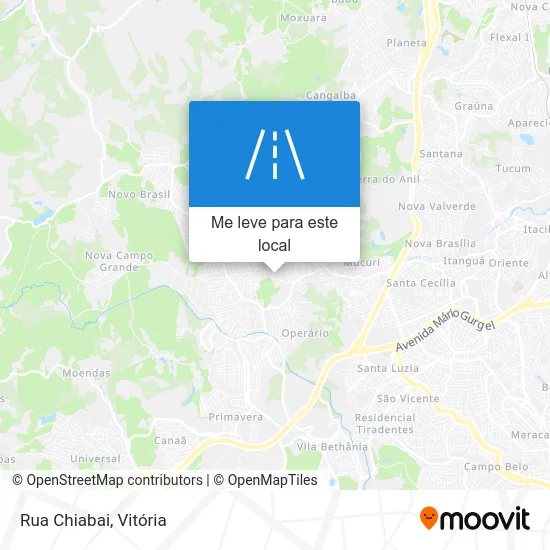Rua Chiabai mapa