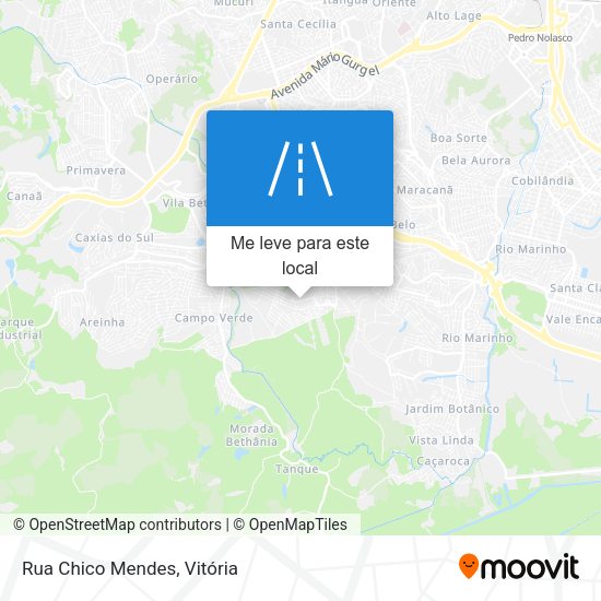 Rua Chico Mendes mapa