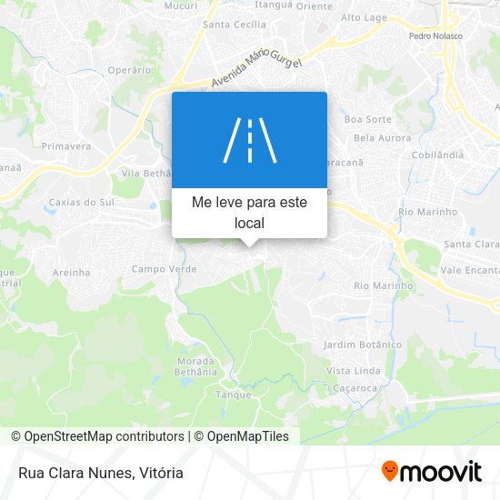 Rua Clara Nunes mapa