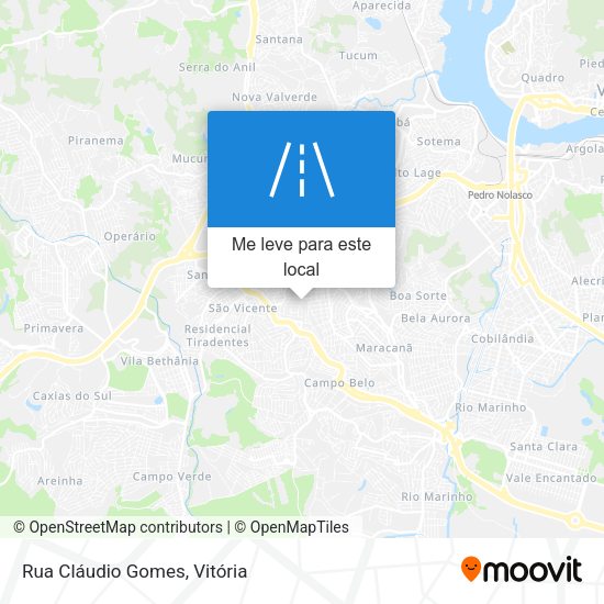 Rua Cláudio Gomes mapa